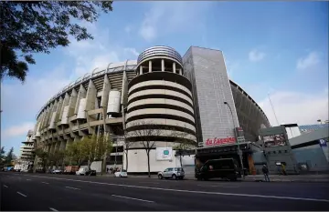  ?? — Reuters photo ?? Santiago Bernabeu stadium is seen in Madrid, Spain.