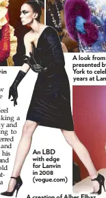  ??  ?? An LBD with edge for Lanvin in 2008 (vogue.com)