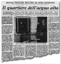  ??  ?? Nel 1976 «Il quartiere dell’acqua». Il titolo del Corriere su Niguarda è del 15 ottobre 1976. Già allora protestava­no i residenti e venivano analizzati i ritardi delle opere anti-piene