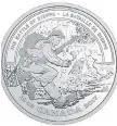  ?? THE CANADIAN PRESS ?? A Canadian silver collector coin issued for the 75th anniversar­y of an Allied attack on the Germanoccu­pied port of Dieppe on Aug. 19, 1942.