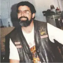  ??  ?? Surrey Police Board member Harley Chappell says his dad Philip, pictured, left the Hells Angels in 1992, when Harley was a child.