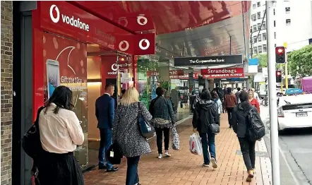  ?? TOM PULLAR-STRECKER/STUFF ?? About 400 Vodafone staff may be made redundant, and about 250 more call centre jobs may be sent overseas, the Unite Union believes.