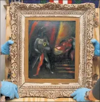  ??  ?? PICTURE IT: “Othello and Desdemona,” stolen in 1988, will be returned to the estate of an Upper East Side couple.