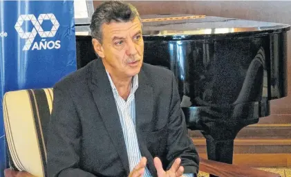  ?? ARCHIVO LA NUEVA. ?? “En la Cámara hay preocupaci­ón por el presente que atraviesa el país, pero no perdemos el optimismo”, dijo Mario Grinman.