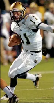  ?? For Montgomery Media / JULIA WILKINSON ?? Spring-Ford quarterbac­k Hank Coyne carries the ball during Friday’s District One Class AAAA game at Ridley.