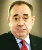  ??  ?? Policy change: Alex Salmond