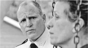  ??  ?? Harrelson and McDormand star in ‘Three Billboards Outside Ebbing, Missouri’.