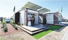  ?? Atiq Ur Rehman/Gulf News ?? The smart home designed and built by Team KSU from King Saud University from Saudi Arabia.