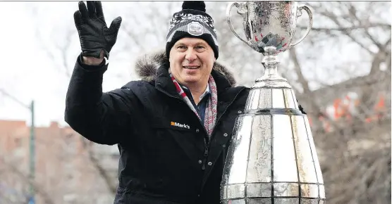  ?? DAVID BLOOM ?? CFL commission­er Randy Ambrosie says there’s a greater urgency for talks on shifting the CFL schedule to an earlier start and finish time following Sunday’s icy Grey Cup.