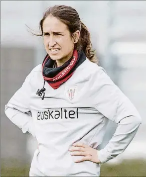  ?? FOTO: ATHLETIC ?? Iraia Iturregi se hizo cargo del Femenino tras la destitució­n de Ángel Villacampa