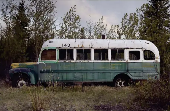  ?? (Rex) ?? The bus where Chris McCandless took shelter in the Alaskan wilderness