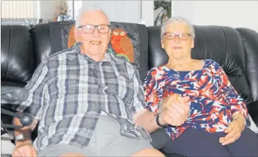  ??  ?? Allan and Petrecia Douglas at home in Kaitaia after celebratin­g 65 years of marriage.