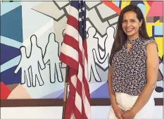  ?? Contribute­d photo ?? Alejandra Gomez, who works for Building One Community in Stamford, is celebratin­g her first Fourth of July as a U.S. citizen.