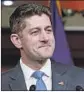  ?? Shawn Thew EPA/Shuttersto­ck ?? PAUL D. RYAN says he wants time with his kids after achieving tax cuts.