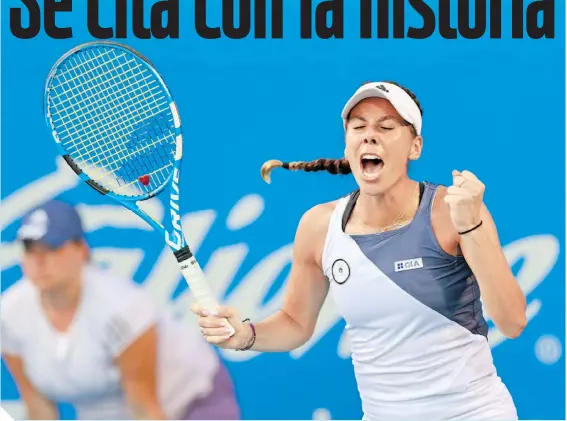  ??  ?? Giuliana Olmos se dijo emocionada porque ya está lista para pelear por su primer título de Grand Slam.