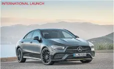 ??  ?? The CLA adds a dash more style to the Mercedes A-Class family. Below: The new CLA gets the alluring turbine style air vents that characteri­se modern-day Mercedes cars.