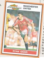  ??  ?? Stuck on you: Ryan Giggs was himself an avid Panini collector