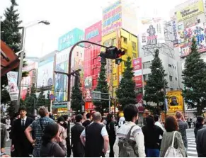  ??  ?? Tokyo’s microcosm of popular culture at Akihabara.