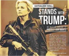  ?? Kathaleen Wall campaign mailer ?? Kathaleen Wall ran as a strong supporter of Donald Trump, but she lost to state Rep. Kevin Roberts and Dan Crenshaw.