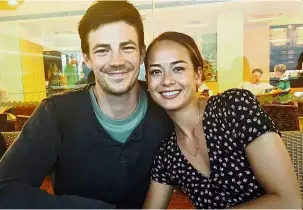  ??  ?? Lovebirds: Gustin and Thoma plan to hold their wedding reception in the United States sometime next year.