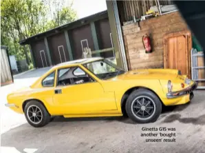  ??  ?? Ginetta G15 was another ‘bought unseen’ result
