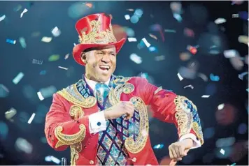  ?? RINGLING BROS. AND BARNUM & BAILEY ?? Johnathan Lee Iverson presides over events as a ringmaster with Ringling Bros. and Barnum & Bailey Circus.