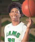  ?? D. ROSS CAMERON/USA TODAY SPORTS ?? Aquira DeCosta
Aquira DeCosta, 6-2 wing, St. Mary’s, Stockton, Calif.
Details: Baylor signee averaged 18.3 points, 13.1 rebounds, two assists, three steals and two blocks. Came back from a meniscus tear her junior year.
Secret crushes: I’m obsessed...