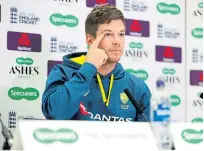  ?? Pictures: PA. ?? Above: Australia captain Tim Paine. Right: Mitchell Marsh, left, and Usman Khawaja during a nets session.