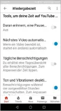  ??  ?? Seit Kurzem bietet die Youtube-app verschiede­ne Tools, mit denen Sie Ihre Nutzungsda­uer einschränk­en können.