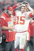  ?? JEFF BOTTARI – AP ?? Andy Reid, Patrick Mahomes and the Chiefs are coming off a win at Las Vegas.