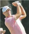  ?? STEPHEN B. MORTON/ASSOCIATED PRESS ?? Stewart Cink eyes his drive off the ninth tee during the third round of the RBC Heritage on Saturday in Hilton Head Island, S.C.