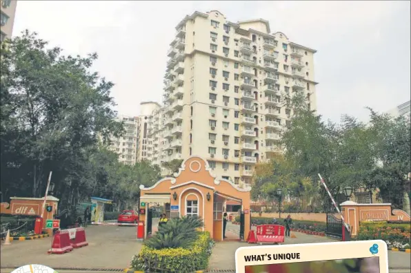  ??  ?? ■ The condo was built in 2003 on six acres in DLF-5.