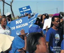  ?? /The Herald ?? Long division: Racism needs as much outrage as the DA’s fury over Bell Pottinger.