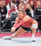  ?? JOSEPH SCHELLER/COLUMBUS DISPATCH ?? “Ohio State volleyball is just going to keep growing and keep climbing,” former Buckeyes setter Mac Podraza said.