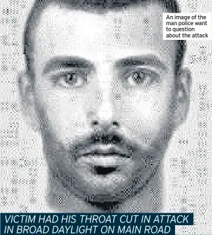  ??  ?? An image of the man police want to question about the attack