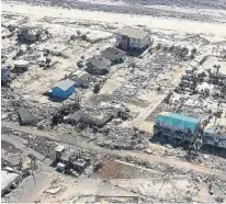  ?? ASSOCIATED PRESS ?? Aerial footage of damage caused by Hurricane Michael when it struck the Panhandle in October.