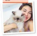  ?? PHOTO: INSTAGRAM/JACQUELINE­F143 ?? Jacqueline with her kitten, Yoda