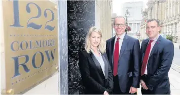  ??  ?? &gt;From left: Surveyor Beverley Stamps, head of the Birmingham office Peter Fowles and associate partner James Cartwright – all from Sanderson Weatherall