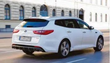  ?? Foto: Kia ?? Große Klappe, viel dahinter: der neue Kia Optima Sportswago­n.