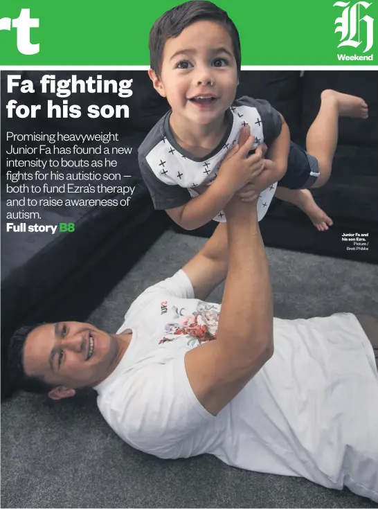  ?? Picture / Brett Phibbs ?? Junior Fa and his son Ezra.