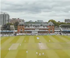 ??  ?? Home of cricket: Lord’s will kick the series off
