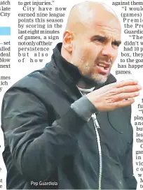  ??  ?? Pep Guardiola