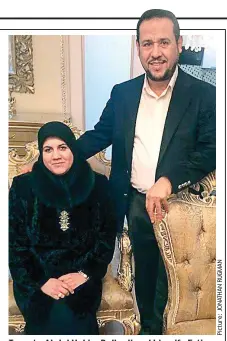  ??  ?? Targets: Abdul Hakim Belhadj and his wife Fatima