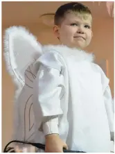  ?? An angelic performanc­e by this young student at Mercy Moyderwell on Thursday. ??