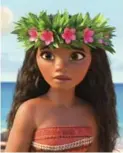  ?? DISNEY ?? The latest Disney princess, Moana, is voiced by Auli’i Cravalho.