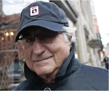  ??  ?? Bernie Madoff walks back to his apartment in New York in 2008