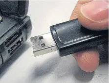  ??  ?? Heathrow Airport has launched a security probe after a USB memory stick, like the one pictured, containing classified security informatio­n was found by a man under leaves in a London street