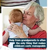  ?? ?? Help from grandparen­ts is often the only thing that makes childcare costs manageable