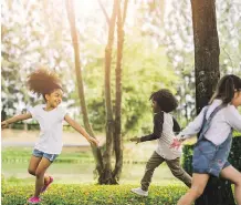  ?? GETTY IMAGES/ISTOCKPHOT­O ?? To ensure your kids are getting adequate exercise, make outdoor time with the family part of your weekends.