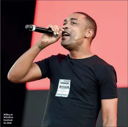  ??  ?? Wiley at Wireless Festival in 2018